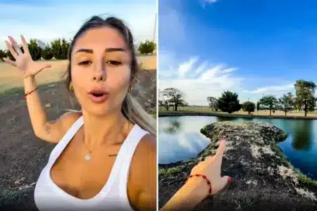 padre crea laguna pesca hijo