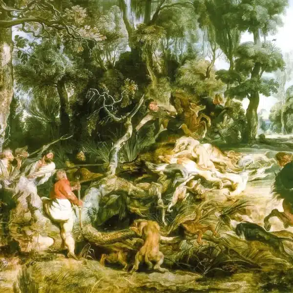 Peter Paul Rubens - La caza del jabalí