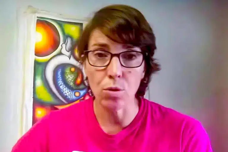 La alpinista Vanessa Almeida.