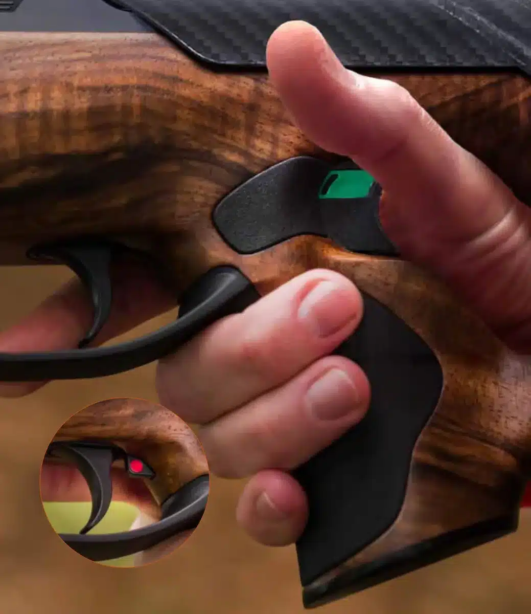 El accionamiento del seguro es totalmente innovador.