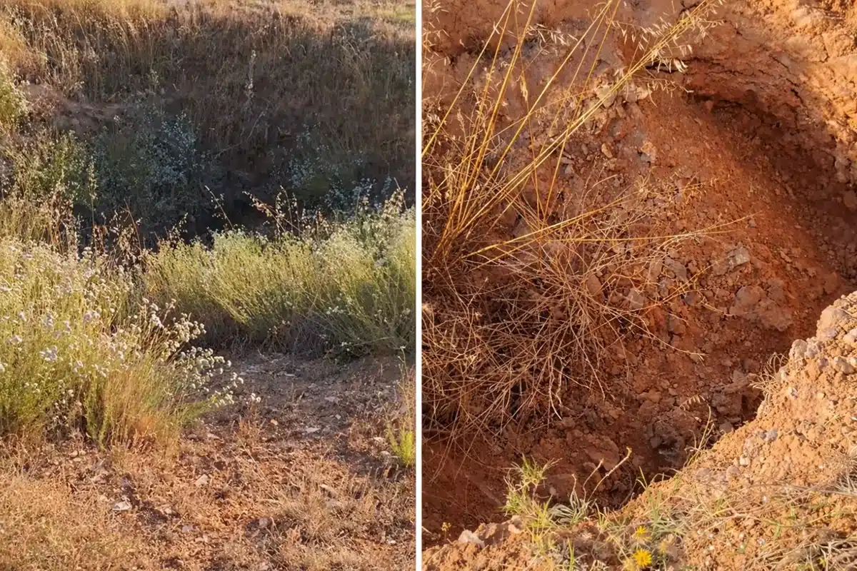 agujeros mitad campo Cuenca tesoro