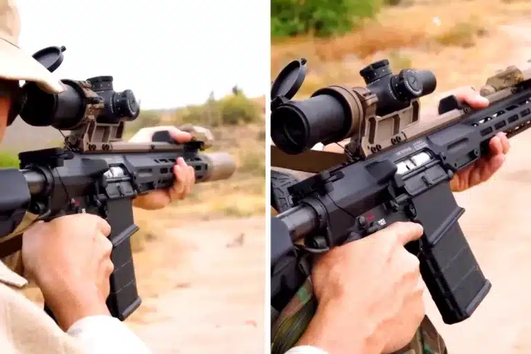 sistema seleccionar aumentos visor corredera