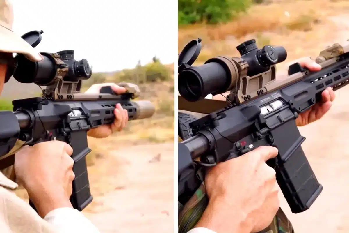 sistema seleccionar aumentos visor corredera