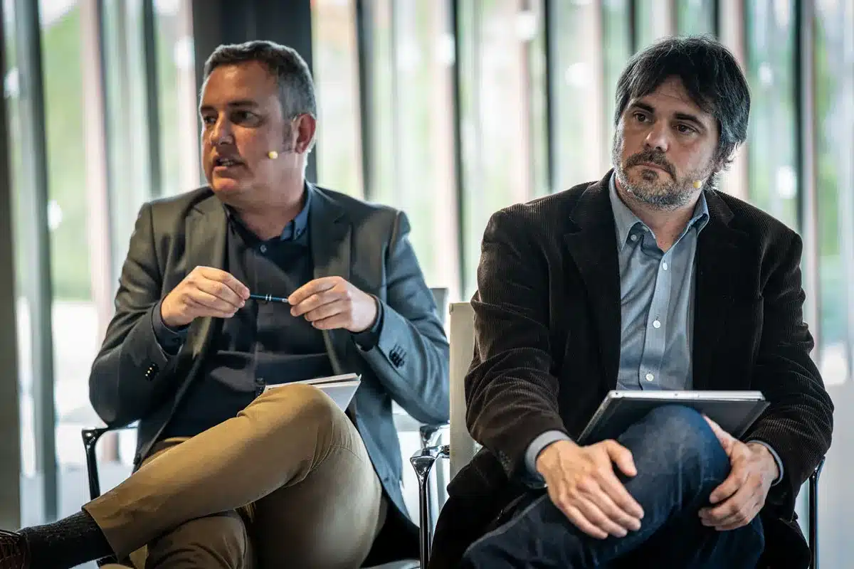 Rubén Gregorio y Pablo Bernardos, representantes del MITECO y del MAPA en el foro.
