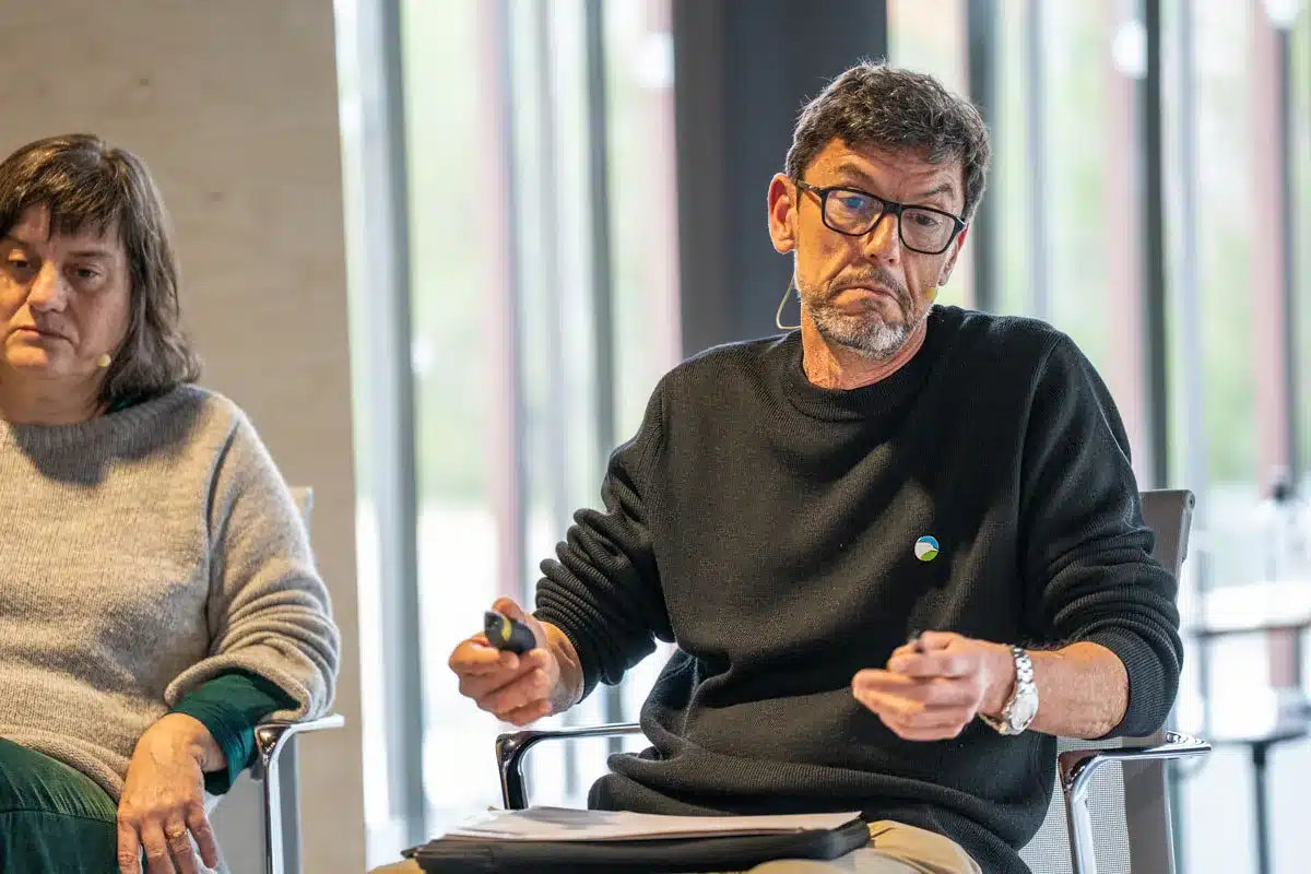 Mario Gómez, el representante de SEO/BirdLife en el foro. © Israel Hernández