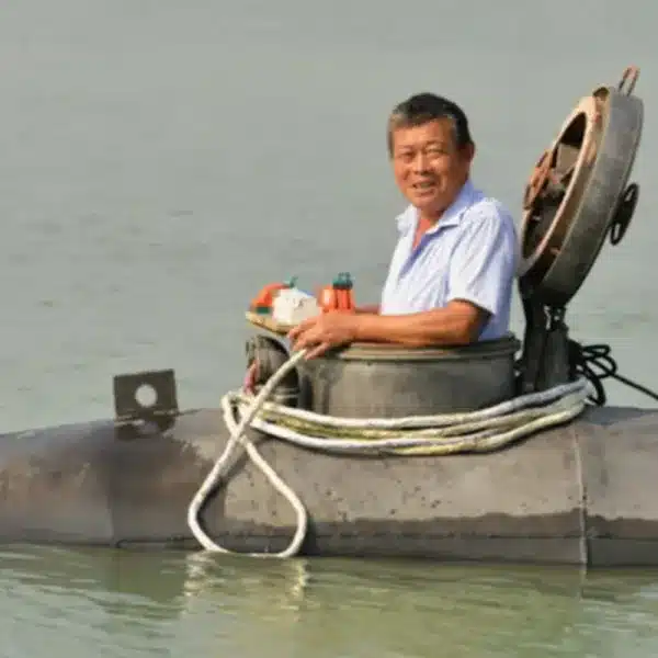 agricultor chino submarino