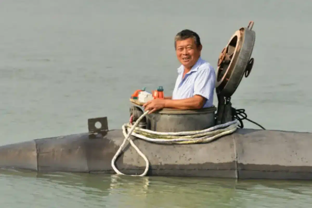 agricultor chino submarino