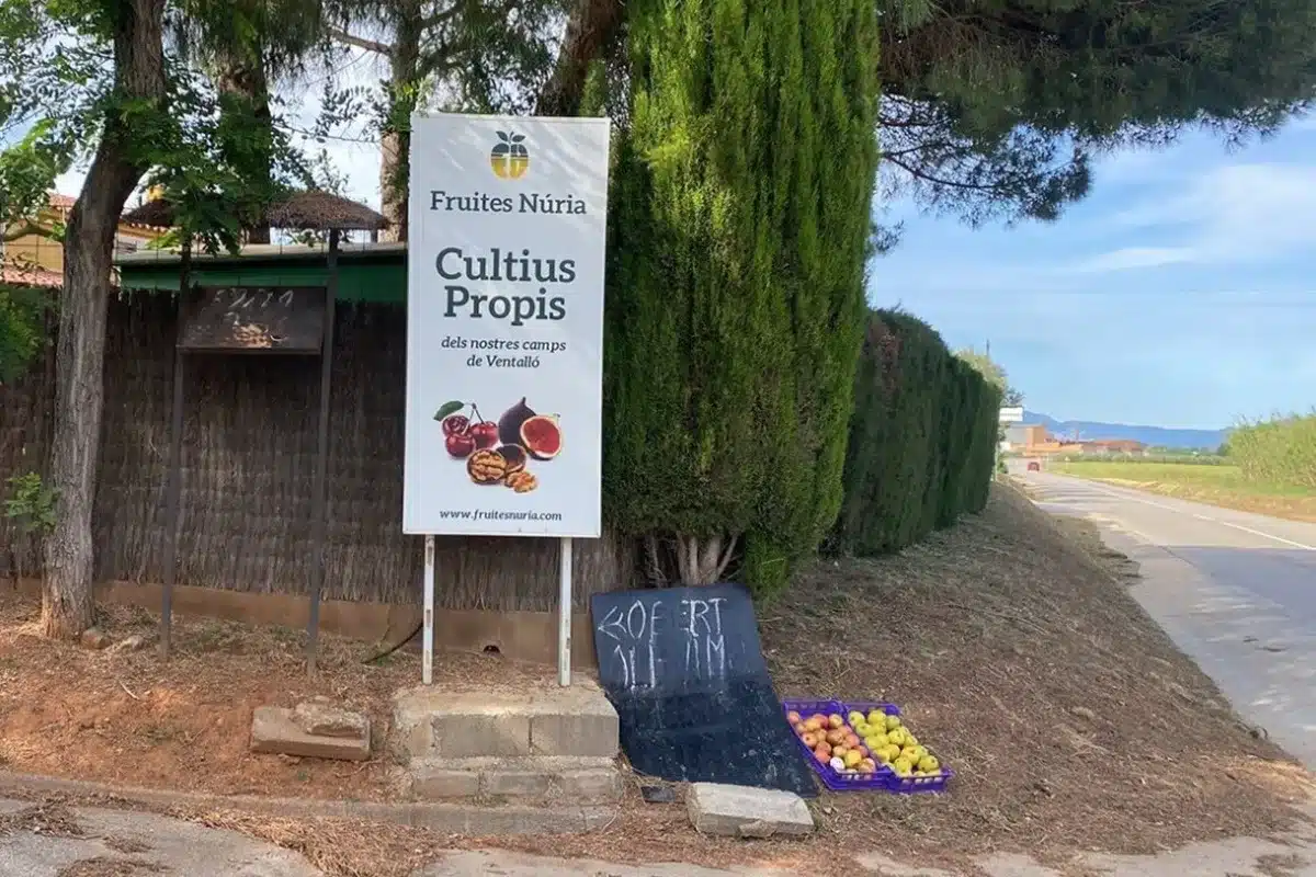 multa agricultor catalán vender fruta carretera