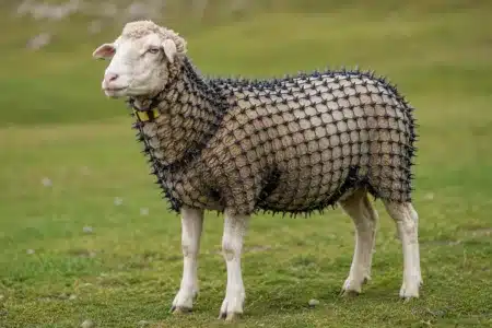 Invento ganadero malla antilobos