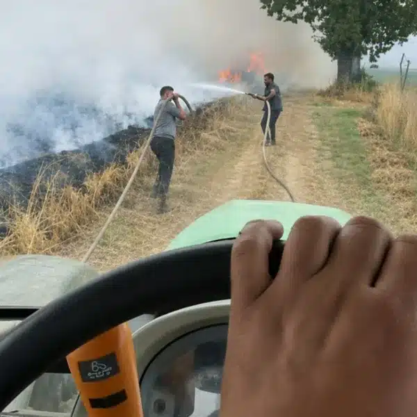 agricultores incendio