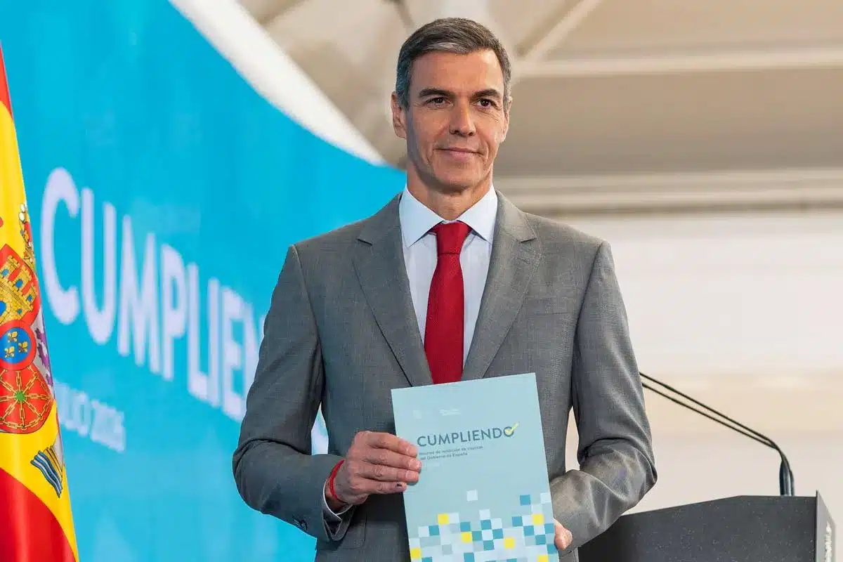 Pedro Sánchez en una rueda de prensa el pasado 28 de julio.