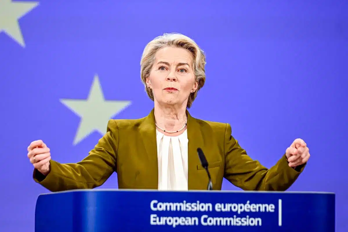 Ursula Von der Leyen, en Bruselas