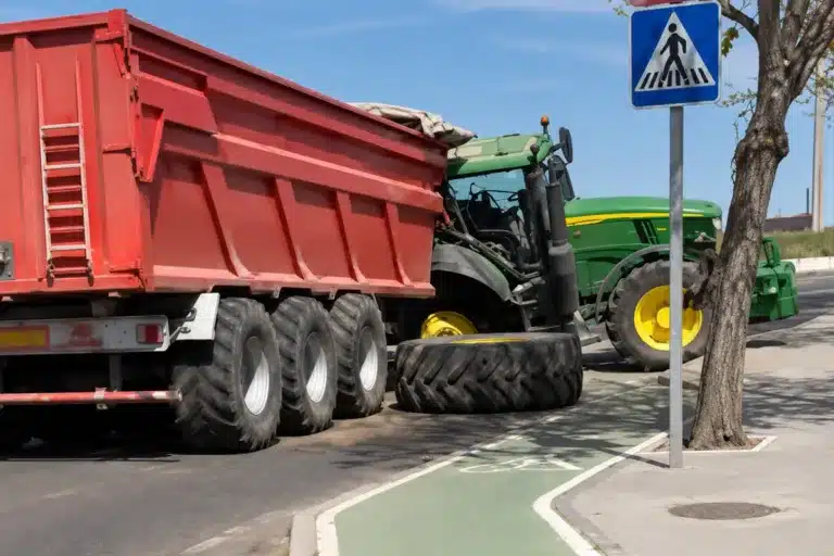 accidente tractor mujer Cáceres