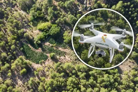 Dron Guardia Civil marihuana Cuenca