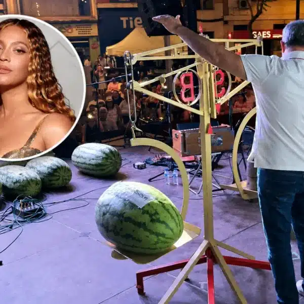 Sandía que pesa lo mismo que Beyonce