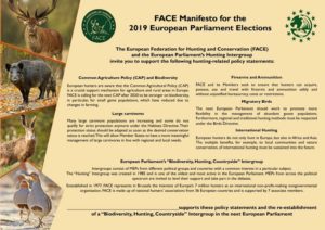 FACE llama al voto para apoyar la caza en las elecciones europeas