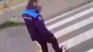 PACMA lapida públicamente a un policía que retiró con el pie a un gato atropellado para intentar protegerlo
