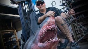 Captura con arco un tiburón de 367 kilos y entrega la mitad de su carne a organizaciones benéficas