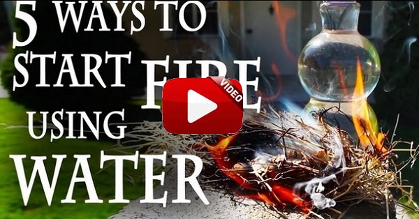 5 formas de hacer fuego… ¡con agua!