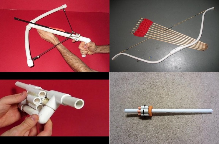 Ocho armas ingeniosas fabricadas con PVC