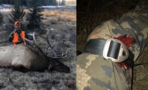 Un cazador se corta la arteria femoral mientras desollaba a un ciervo