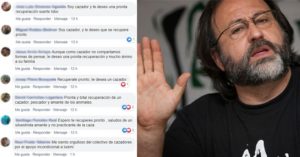 Los cazadores se solidarizan con Luis Miguel Domínguez en las redes