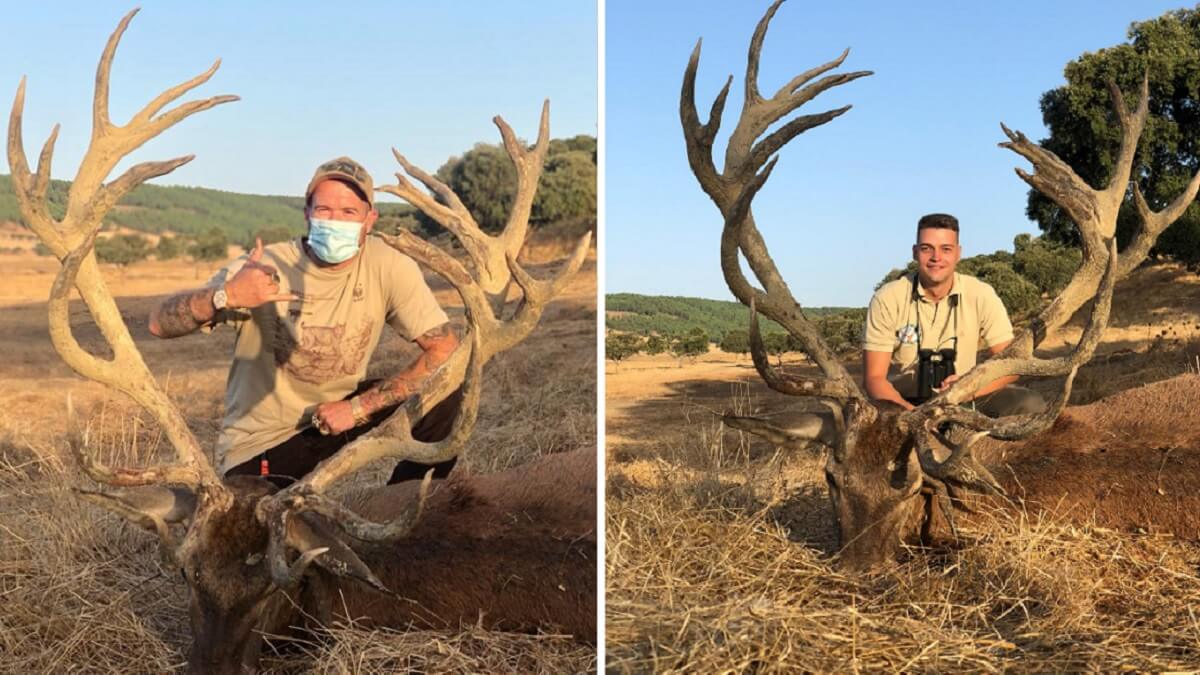 Caza un monstruoso ciervo de 25 puntas en Badajoz