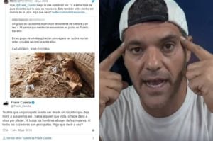 'Zasca' de Frank Cuesta a un animalista por criminalizar a los cazadores