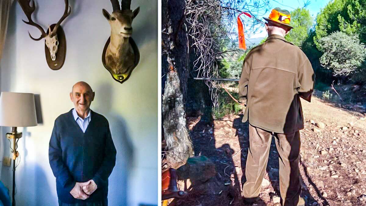 La increíble historia de Horacio, el cazador de 91 años sigue cobrando jabalíes con su vieja paralela
