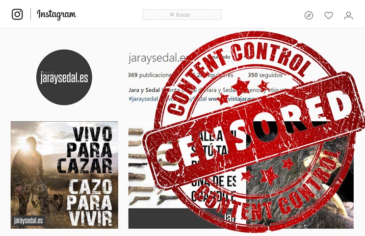Instagram censura (por error) la cuenta oficial de la revista Jara y Sedal [Actualizada]