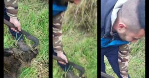 El gesto de estos cazadores con un jabalí atrapado provoca miles de reacciones