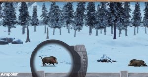 Aimpoint lanza un juego online muy realista para cazar jabalíes en batida