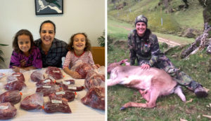 Esta madre ahorra 14.000 euros al año cazando la carne que consume su familia