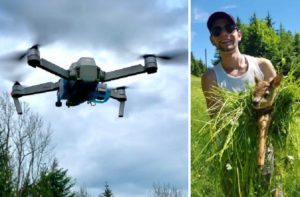 Así usan los drones los cazadores para salvar corcinos de las cosechadoras en Suiza